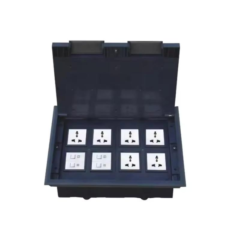 8 way floor box