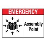 Safety Signs — Hard Hat Area, No Smoking, Assembly Point, etc.