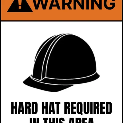 Safety Signs — Hard Hat Area, No Smoking, Assembly Point, etc.